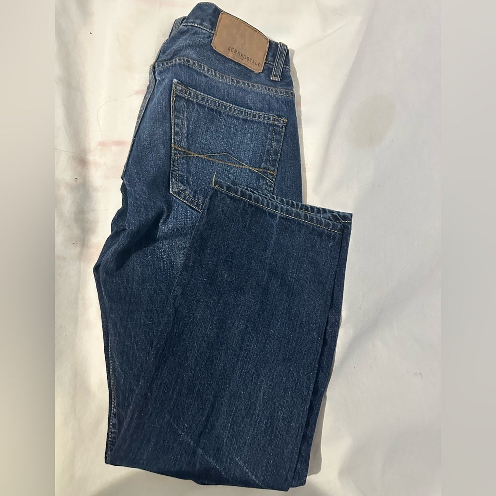 Aeropostale Boys Jeans 27x28 – Dark Wash Straight Fit Denim